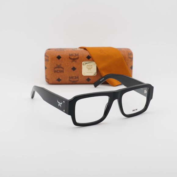 MCM MW5002 001 Square Eyeglasses - Shiny Black 53mm - Picture 3 of 9